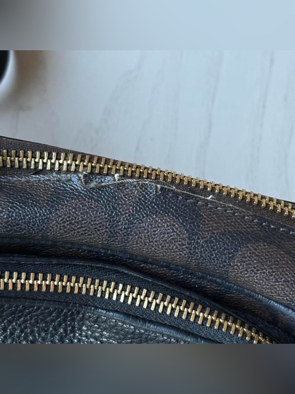 Coach Black Brown Leather Belt Bag - Picture 6 of 7